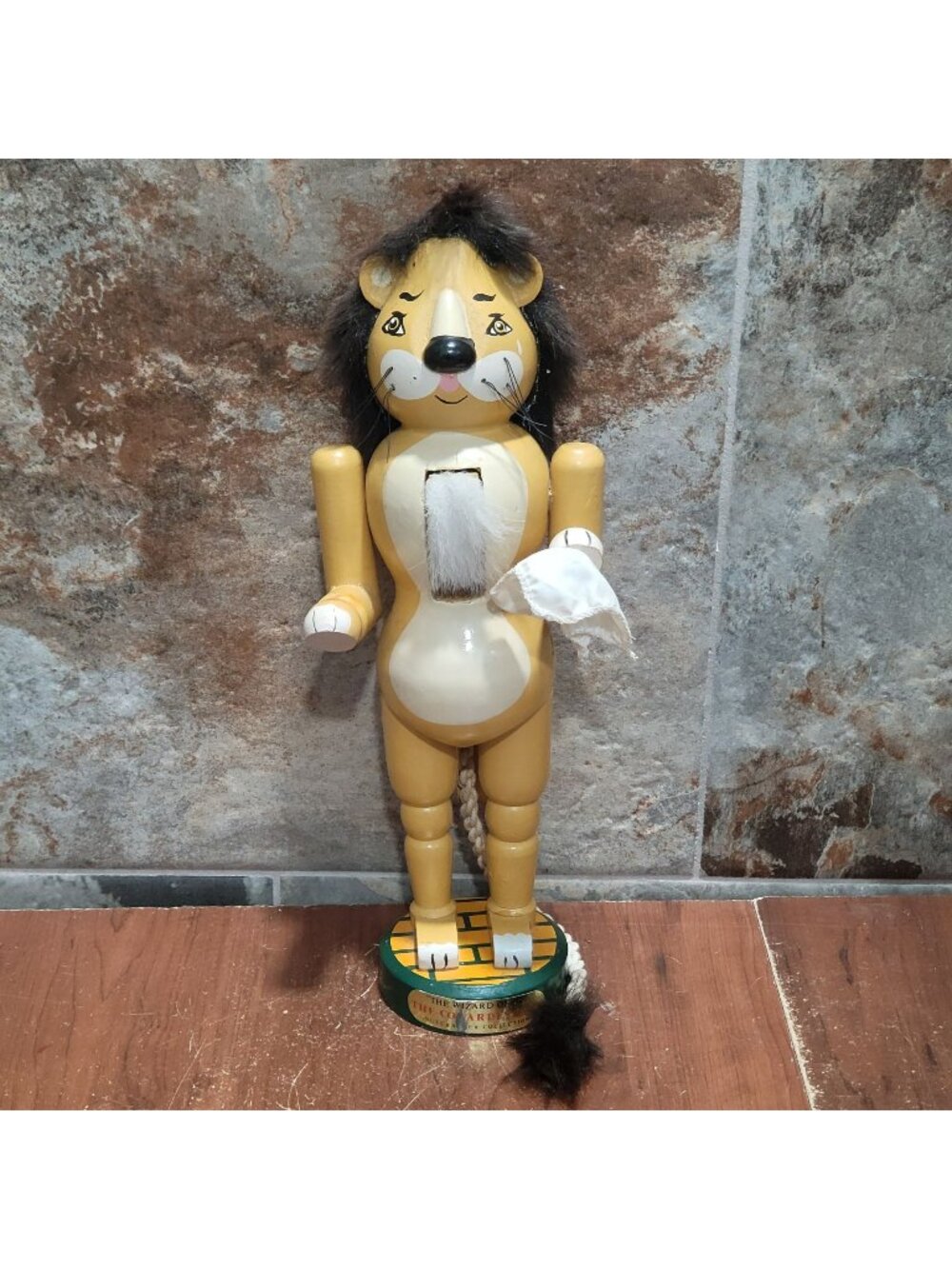 Vintage Kurt Adler Cowardly Lion Nutcracker Figurine Wizard of Oz Collection